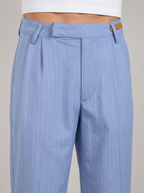 Women Striped Pleated Trousers