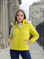 Freehand by The Indian Women Outdoor High Neck Puffer Jacket With Detachable Hood