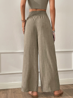 Women Relaxed Loose Fit High-Rise Easy Wash Trousers