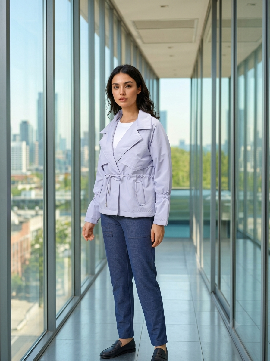 Women Single Breasted Trench Coat