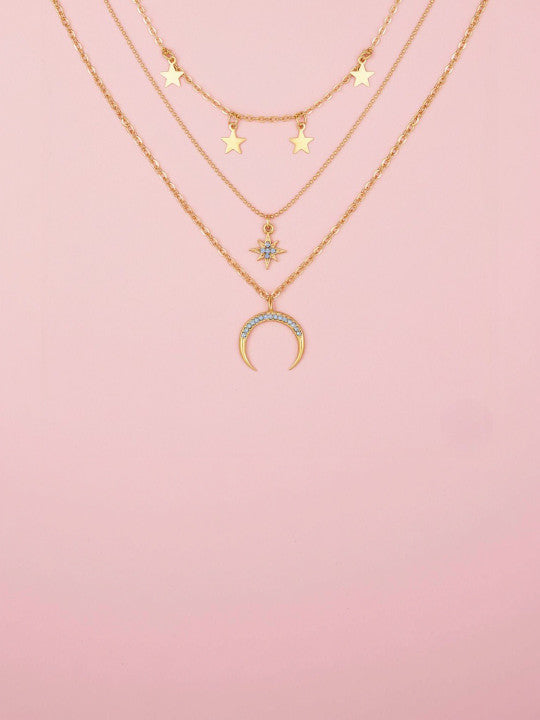Gold-Plated Layered Necklace