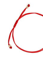 Women Cherry Charm Cord Bracelet