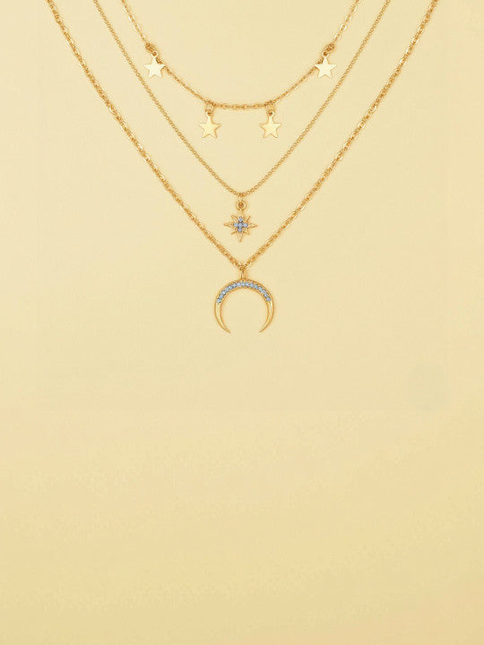 Gold-Plated Layered Necklace