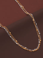 Unisex Brass-Plated Layered Chain