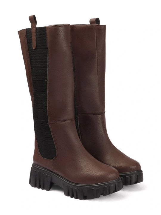 Women Round Toe Zip Regular Boots