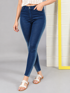 Women Blue Skinny Fit High-Rise Light Fade Stretchable Jeans