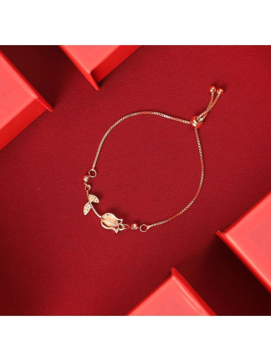 Women Stainless Steel Stone Studded Wraparound Bracelet