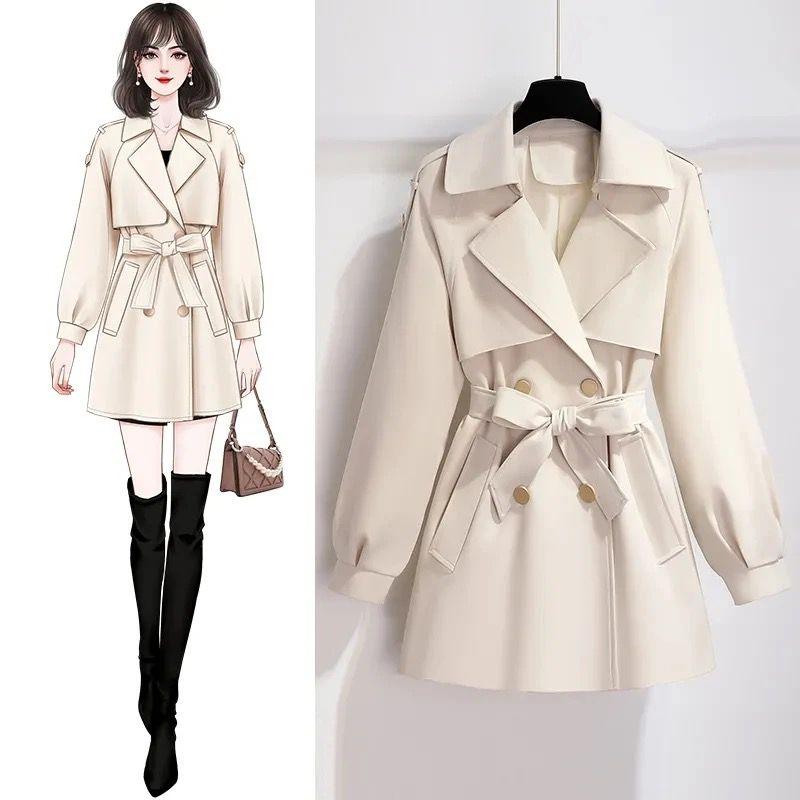 Janice Luxe Short Trenchcoat