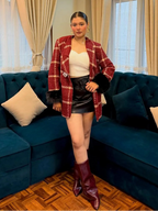 Kallista Tweed Fur Blazer