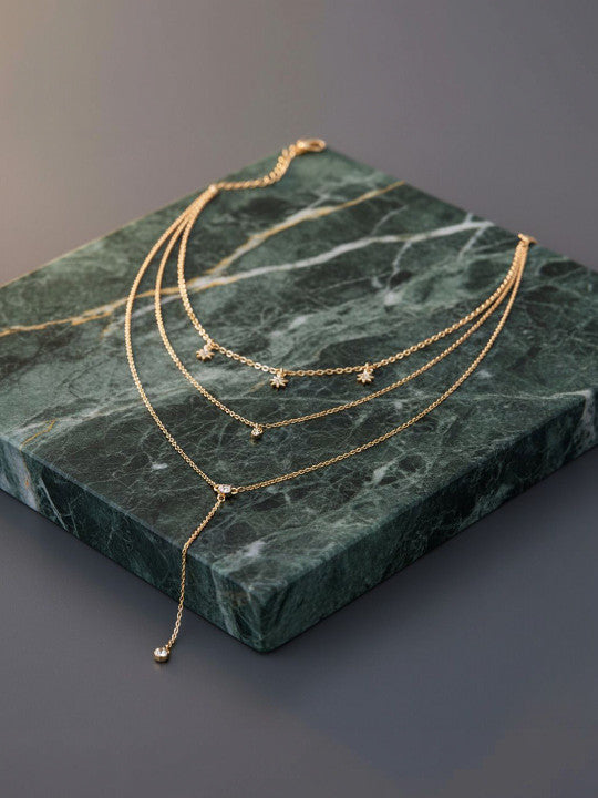 Gold-Plated Layered Necklace