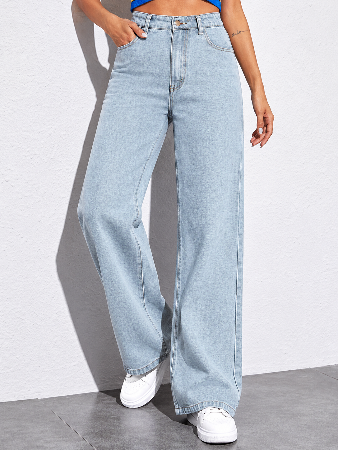 Women Jean Straight Fit High-Rise Stretchable Jeans