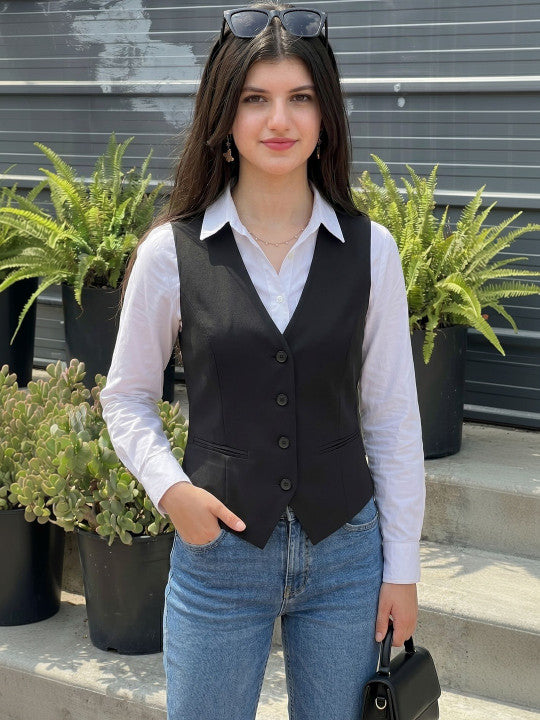 V-Neck Formal Waistcoat