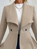 Shawl Collar Single-Breasted Overcoat
