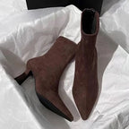 Meah Short Suede Statement Ankle Boots