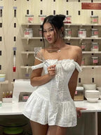 Miara Summer Mini Dress In White