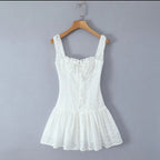 Miara Summer Mini Dress In White