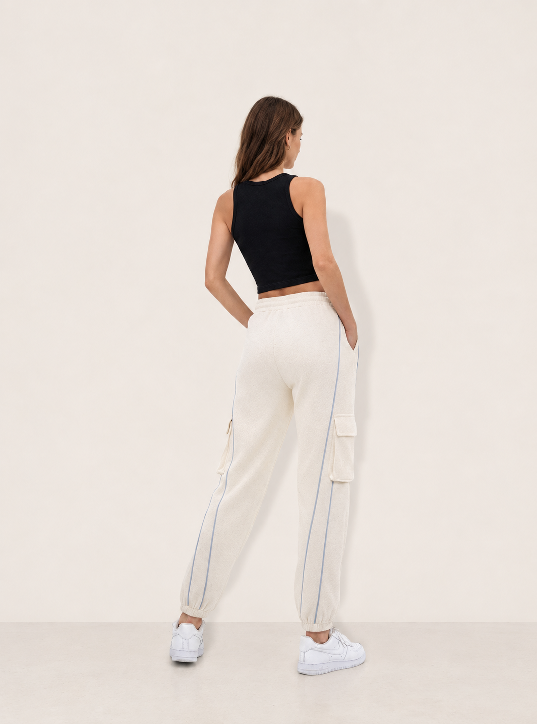 Women Loose Fit High-Rise Trousers