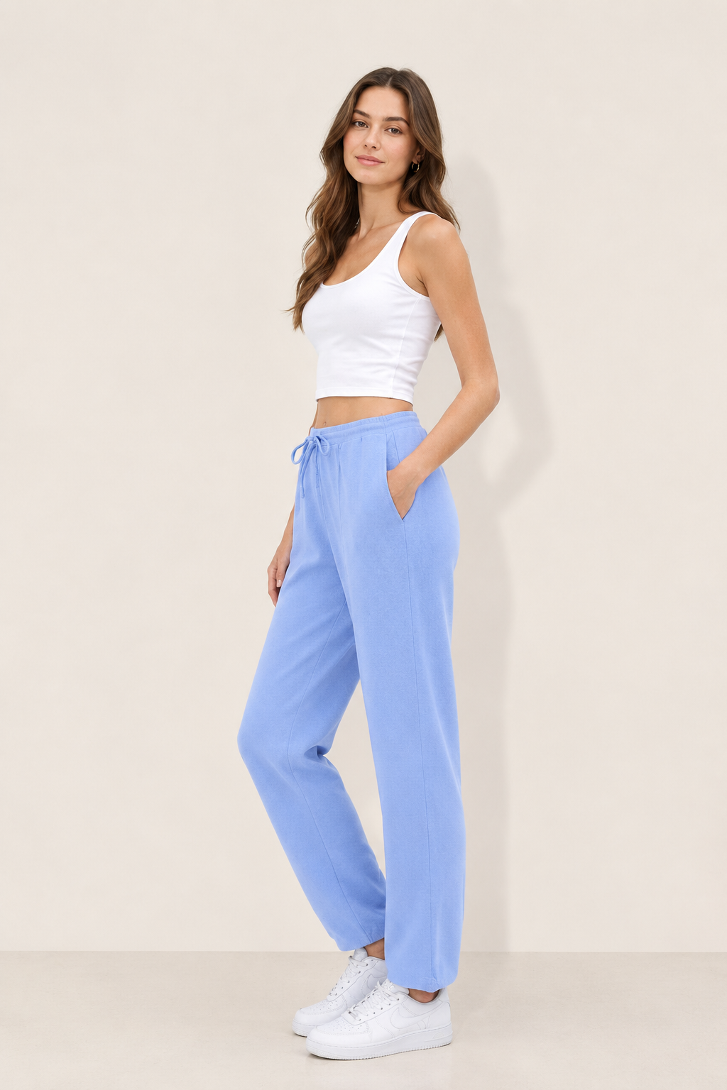 Women Flared High-Rise Trousers