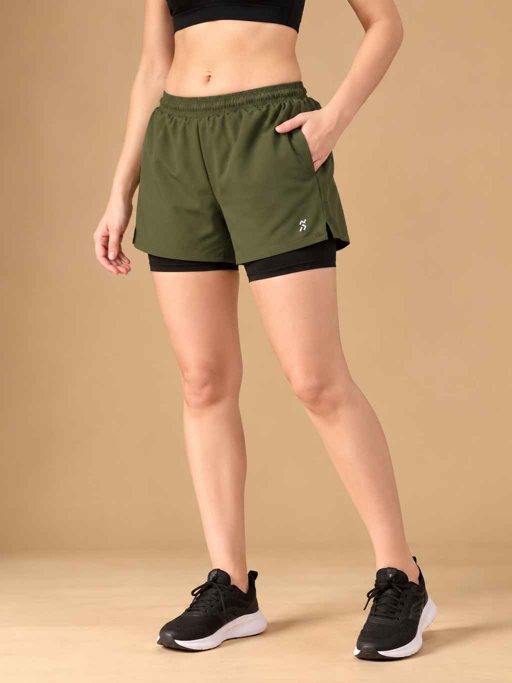 Women High-Rise Training or Gym Sports Shorts