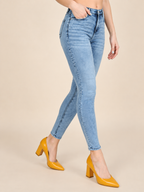 Women Slim Fit Heavy Fade Stretchable Cotton Jeans