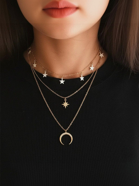 Gold-Plated Layered Necklace