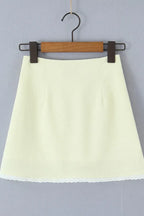 Light Yellow Halter Coord Set