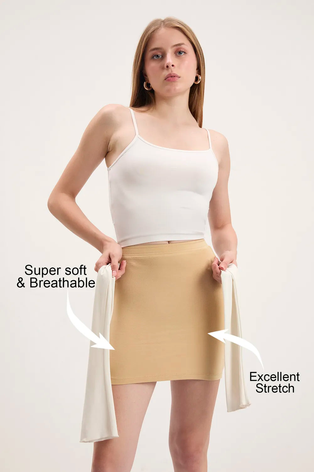 Nude Solid Under Skirt