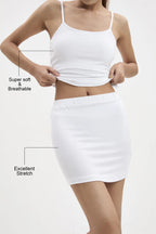 White Solid Under Skirt