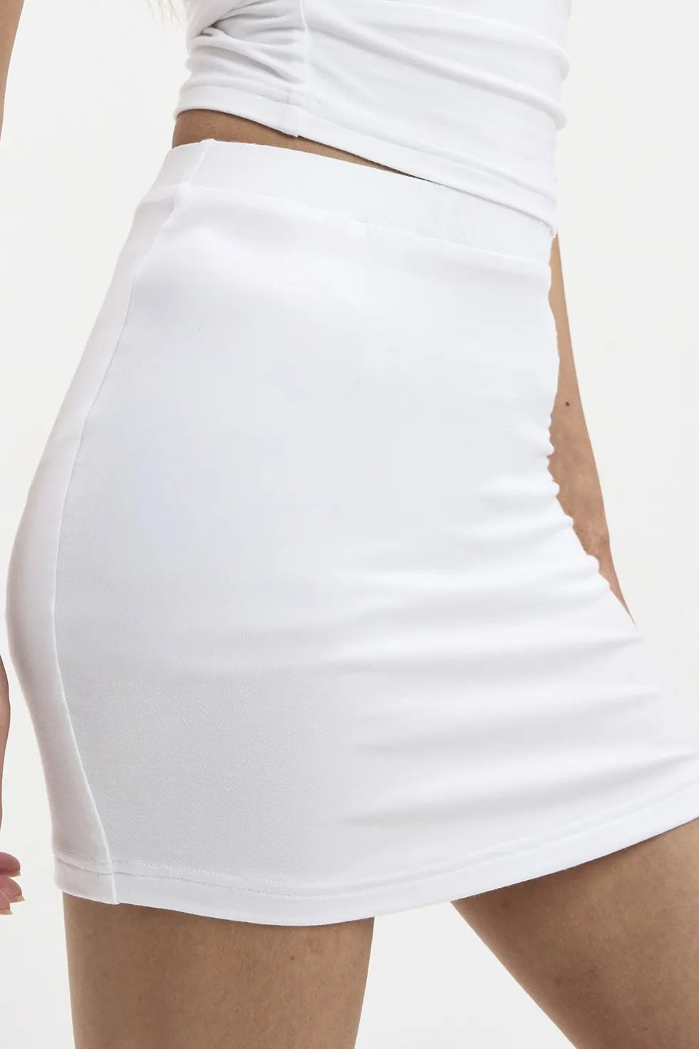 White Solid Under Skirt