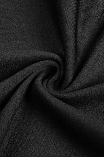 Black One Shoulder Ruched Maxi Dress