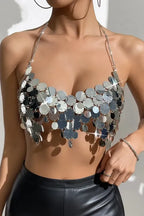 Silver Chic Body Chain | Crop top