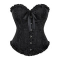 Black Ethnic Motif Corset Top