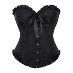 Black Ethnic Motif Corset Top