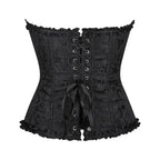 Black Ethnic Motif Corset Top