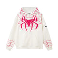 Viral Web Embroidered Zipper Hoodie