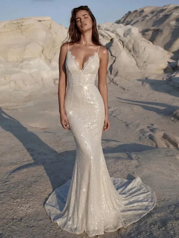 Off White Maxi Mermaid Dress