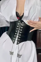 Black Butterfly Corset Belt