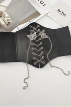 Black Butterfly Corset Belt
