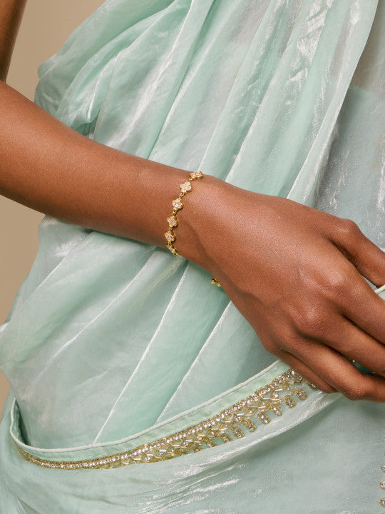 Cubic Gold-Plated Zirconia Bracelet