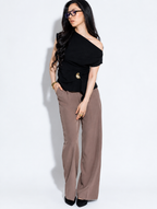 Off-Shoulder Crepe Top