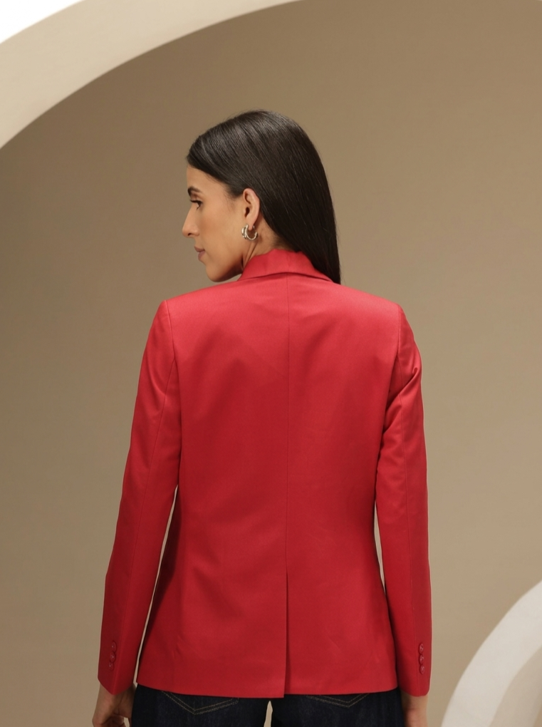 Shawl Collar Single Breasted Coat with Vent