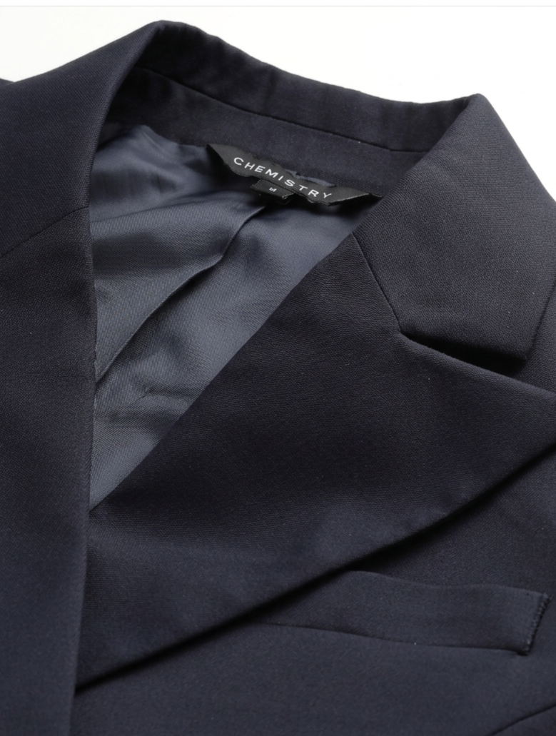 Notched Lapel Single Breasted Blazer