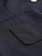 Notched Lapel Single Breasted Blazer