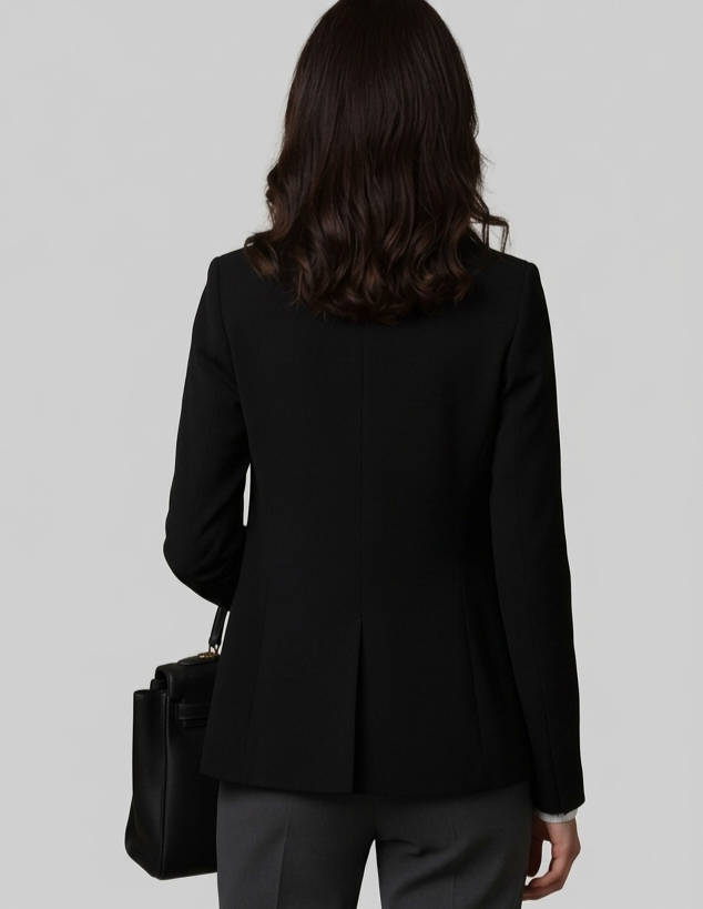 Notched Lapel Single-Breasted Casual Blazers