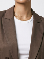 Relaxed-Fit Double Breasted Semiformal Blazer