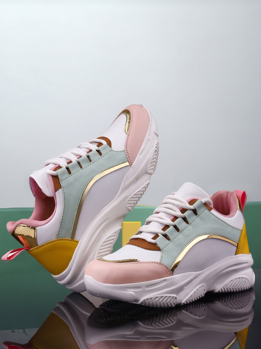 Women Colourblocked Sneakers
