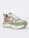 Women Colourblocked Lace-Up Casual Sneakers