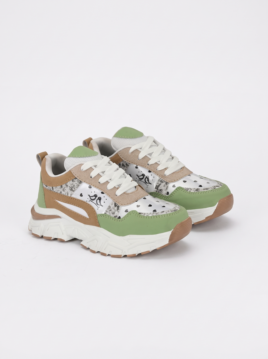 Women Colourblocked Lace-Up Casual Sneakers