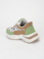 Women Colourblocked Lace-Up Casual Sneakers