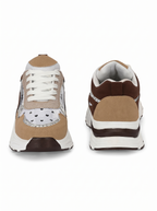 Women Colourblocked Lace-Ups Chunky Sole Sneakers